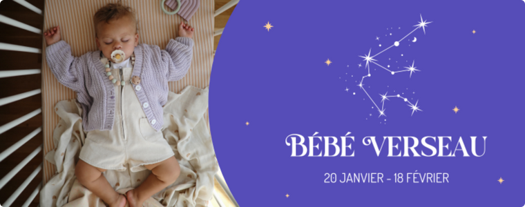 caractère du bébé Verseau curieux et indépendant