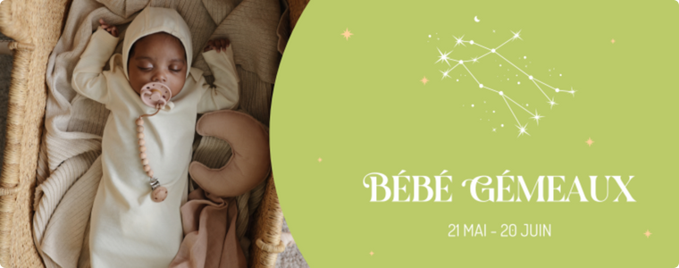 Ambiance douce pour apaiser un bébé Gémeaux avant le sommeil