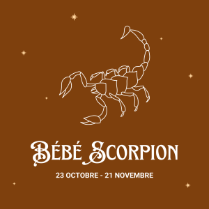 Signe astrologique Bébé scorpion