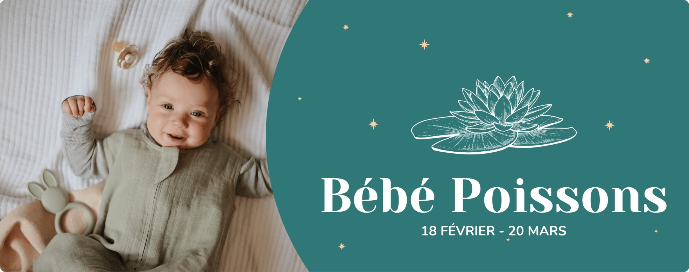 Bébé Poissons avec nénuphar