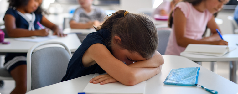 Fatigue à la rentrée chez un enfant en classe