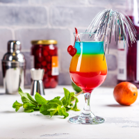 cocktail multicolore pour enfant
