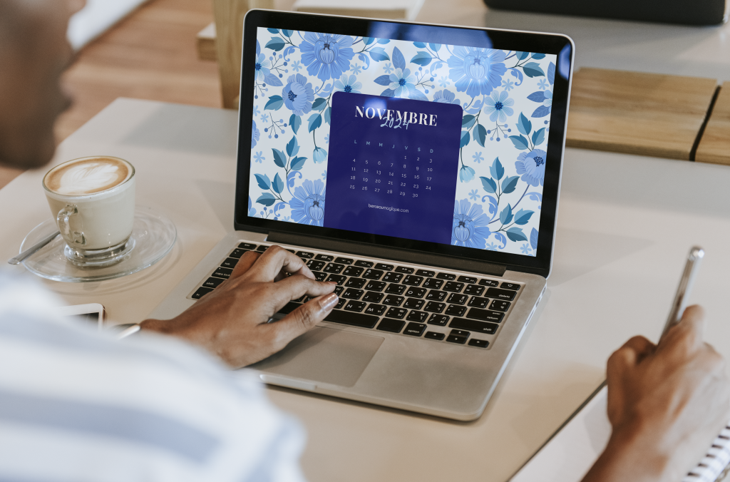 Calendrier novembre 2024 fond d'écran PC