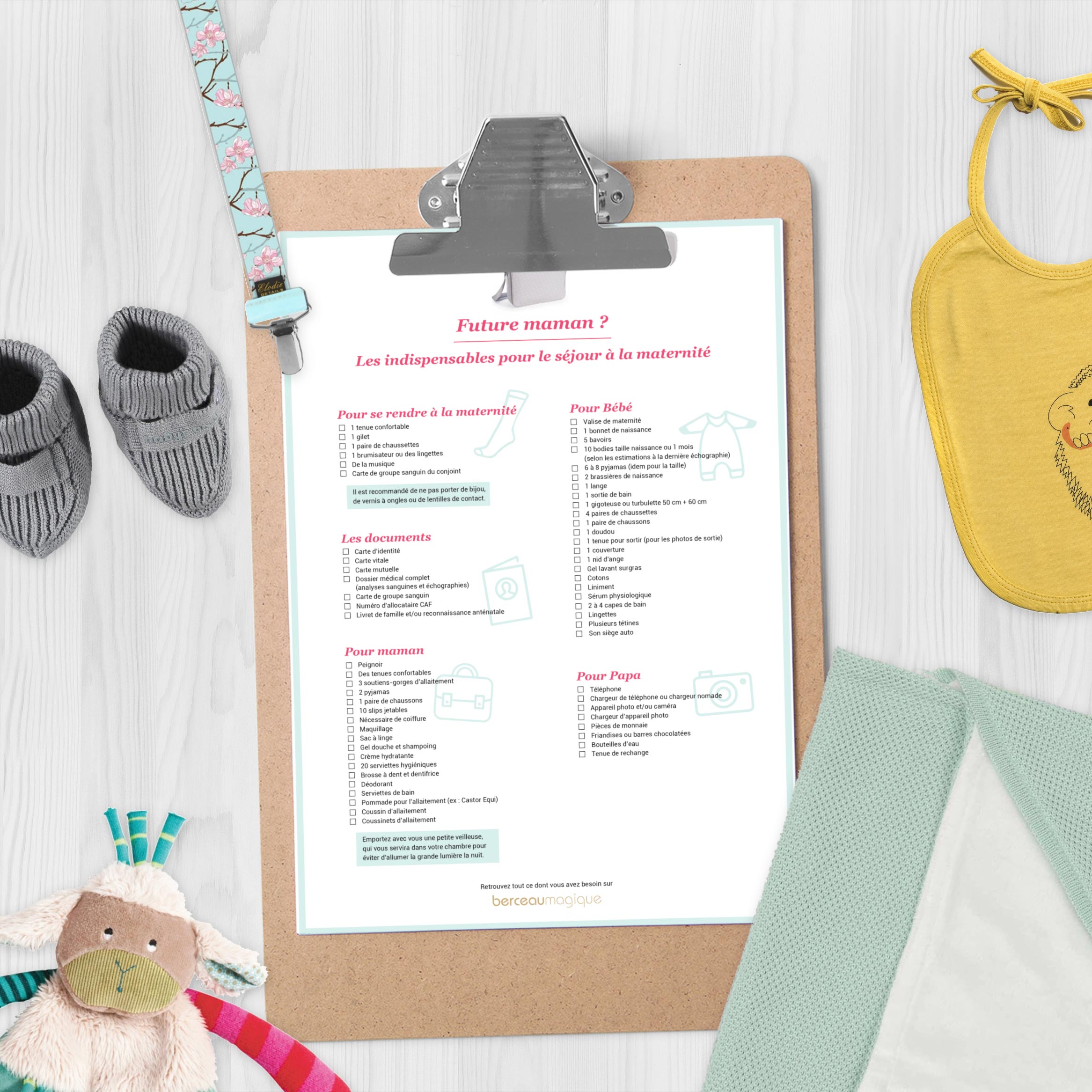 Valise de maternité : ma liste (complète) pour la future neny !