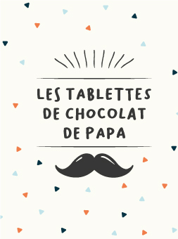 DIY fête des pères : un emballage de tablettes de chocolat | Berceau Magique